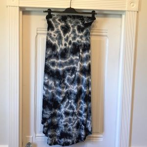 BILLABONG Tie-dyed, Mock Wrap, High Low Skirt